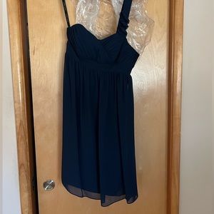 Alfred Angelo one-strap dress with floral details